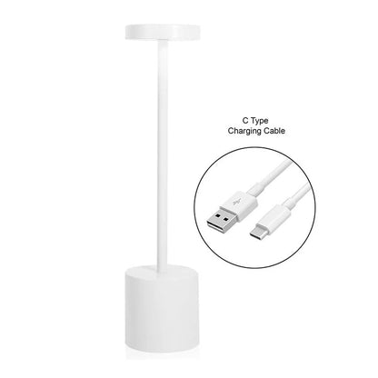 Aura Touch LED Table Lamp – Minimal Rechargeable, Dimmable & Cordless LED Light