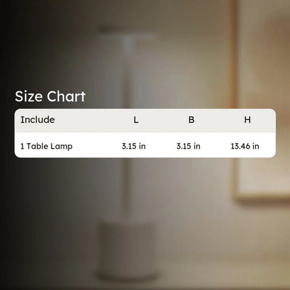 Aura Touch LED Table Lamp – Minimal Rechargeable, Dimmable & Cordless LED Light