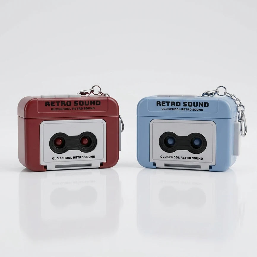 Mini Keychain Audio Recorder | Retro Design