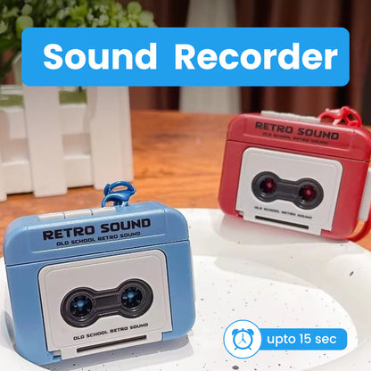 Mini Keychain Audio Recorder | Retro Design